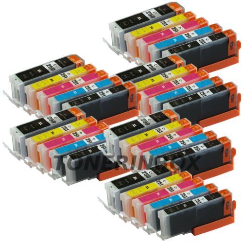 30 Ink Cartridges For Canon Pixma Pgi-250xl Cli-251xl Mg5420 Mg5520 Mx722 Mx922