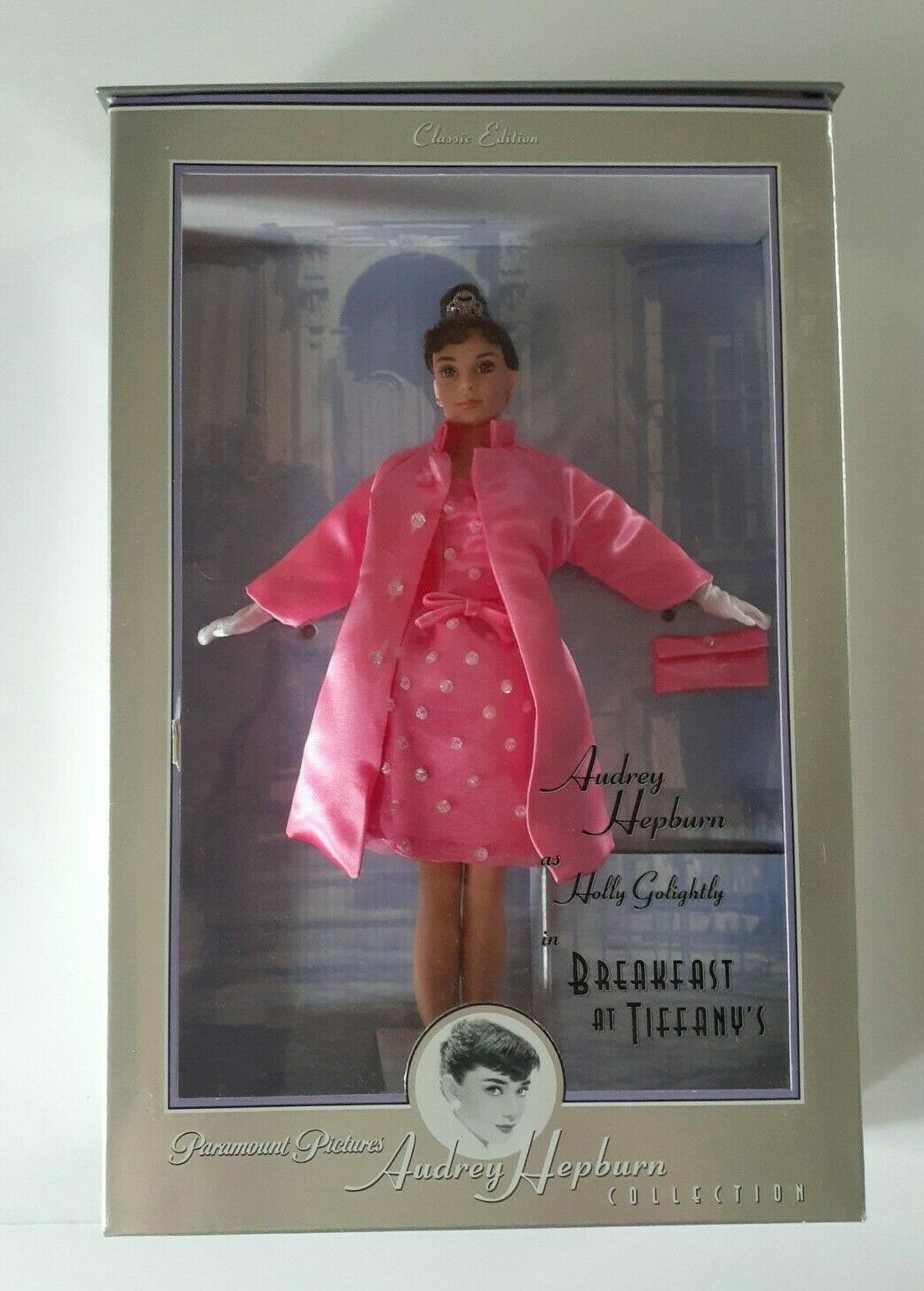 Barbie Doll As Audrey Hepburn In Breakfast At Tiffany’s, Pink Princess Fashion