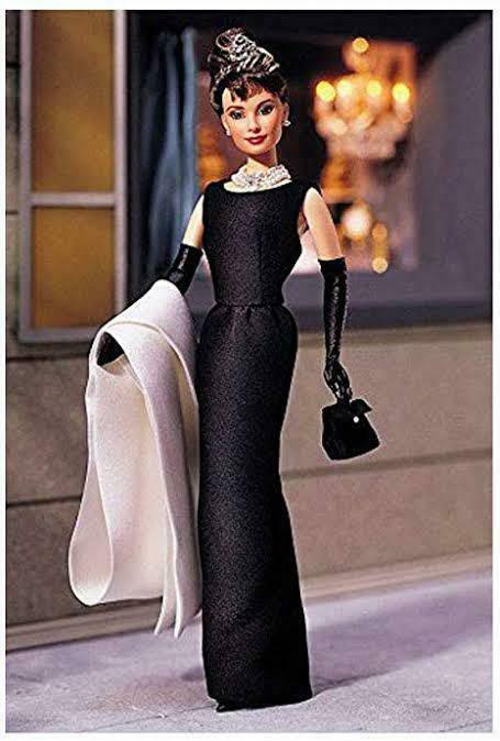 Mattel Barbie  Breakfast At Tiffany's  Audrey Hepburn Unused Item　black Dress