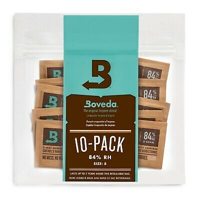 Boveda 84% Rh 2-way Humidity Control | Size 8 For Woodwind Reeds | 10-count
