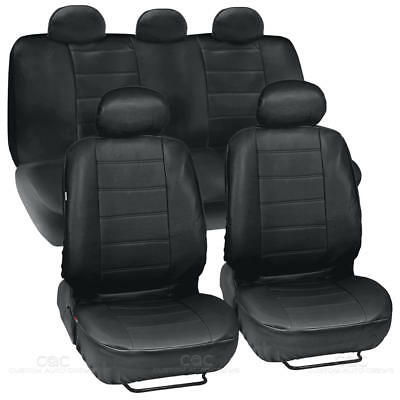 Prosyn Black Leather Auto Seat Covers For Honda Accord Sedan, Coupe Full Set