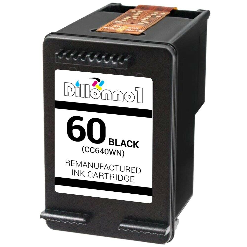 For Hp 60 Black Ink Cartridge For Hp60 Cc640wn Cc640 For Hp Printer