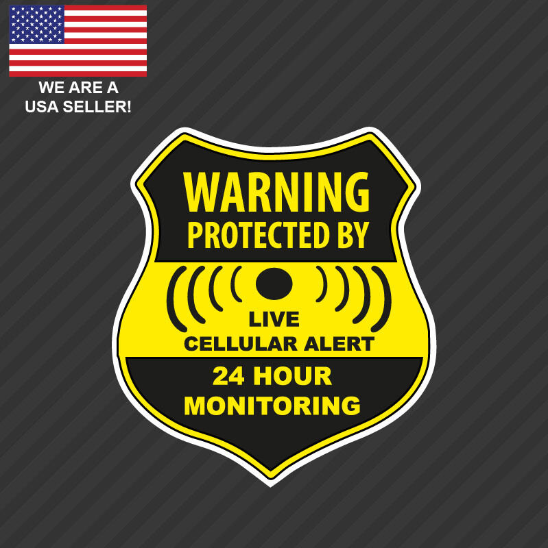Home Cctv Surveillance Security Camera Video Sticker Warning Decal Signs Window