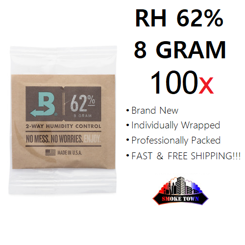 100x Boveda Rh 62% 8gram Individual Wrapped 2-way Humidity Control Free Shipping