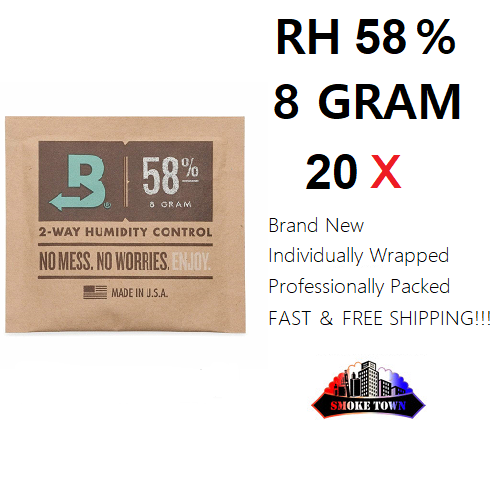 20x Boveda Rh 58% 8 Gram Individual Wrapped 2-way Humidity Control Free Shipping