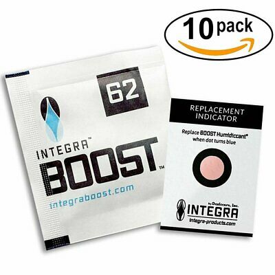 10 Pack Integra Boost Rh 62% 8 Gram 2 Way Control Humidity Pack