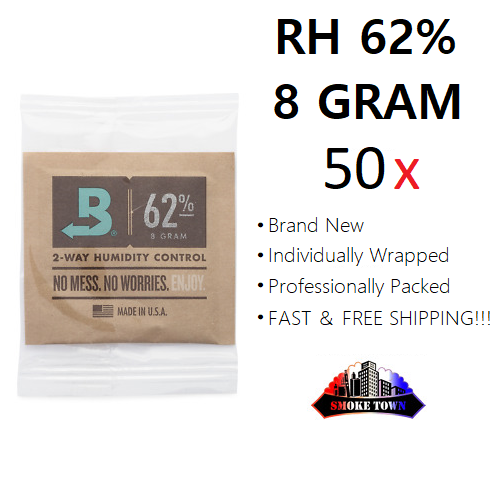 50x Boveda Rh 62% 8 Gram Individual Wrapped 2-way Humidity Control Free Shipping